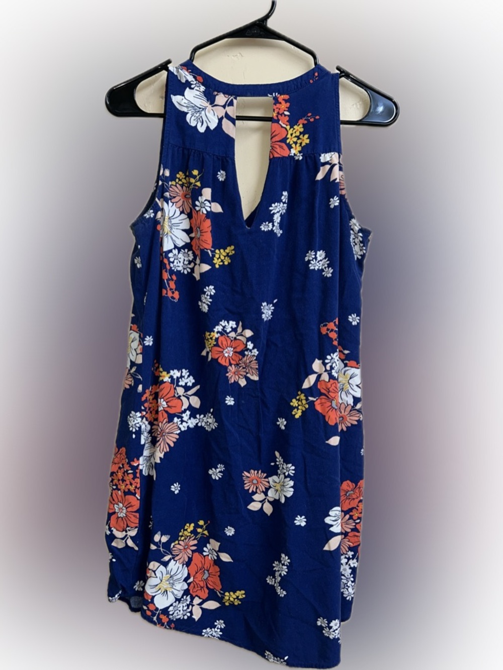 🔥5/$35🔥 Old Navy Navy Floral Sundress | Size M - Picture 6 of 8